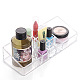プラスチック製の化粧品収納ディスプレイボックス  ディスプレイスタンド  化粧オーガナイザー  透明  23x9x5cm ODIS-S013-12-6