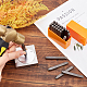 SUPERFINDINGS 27PCS Alphabet Carbon Steel Stamps Capital Letter Stamp Metal Punch Stamp Set Leathercraft Tools for Metal Leather Crafting Wood AJEW-WH0017-93-3