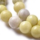 Natürlichen Oliven Jade Perlen Stränge G-F661-01-8mm-3