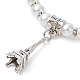 Perles de verre bracelets en perles extensibles BJEW-JB09696-04-3