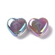 Cuentas de polvo de purpurina de plástico ABS iridiscente arco iris chapado uv KY-G025-06-3