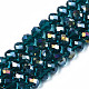 Chapelets de perles en verre électroplaqué EGLA-A034-T8mm-B25-4