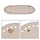 PU Leather Oval Long Bottom for Knitting Bag FIND-WH0032-01C-5