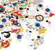 Craftdady 36Pcs 18 Styles Baking Painted Alloy Pendants FIND-CD0001-03-3