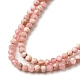 Brins de perles de rhodochrosite argentine naturelles G-M399-02A-3