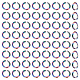 UNICRAFTALE 100 Pcs 304 Stainless Steel Open Jump Rings 3.5mm Round Rings Rainbow Color Jump Rings for Jewelry Making DIY Craft Earring Bracelet Pendant Choker Jewelry Making Findings STAS-UN0044-91-1