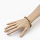 Natürliche gefärbte Sandelholzperlen dehnen Armbänder aus BJEW-JB03843-02-4