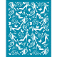 Olycraft 4x5 pollice tacchi alti argilla stencil farfalla scarpe da donna schermo di seta per argilla polimerica bowknot tacchi alti schermo di seta stencil maglia di trasferimento stencil per argilla polimerica creazione di gioielli DIY-WH0341-373-1