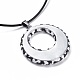 Ожерелья с подвесками из рафии NJEW-JN02357-4