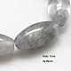 Chapelets de perle en quartz nuageux naturel G-G225-8x16mm-07-1