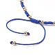 3-teiliges Set aus geflochtenen Perlenarmbändern aus Bunte Malerei- und Glassamen-Perlen in zwei Farben für Damen BJEW-JB09250-6