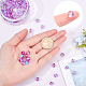 Perles de pierre de lune synthétiques bricolage kits de fabrication de bracelets extensibles DIY-SC0012-84D-3