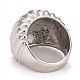 304 texturierter stämmiger Ring aus Edelstahl für Männer und Frauen RJEW-B040-17P-3