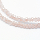 Electroplate Glass Beads Strands X-EGLA-J144-HR-C07-2