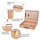 木製の工具箱  多機能ポータブルツールボックスまたは絵画収納ボックス用  長方形  湯通しアーモンド  32.2x25x8cm ODIS-WH0005-44-5