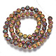 Electroplated Natural Lava Rock Beads Strands G-S352-30B-07-2