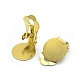 Brass Clip-on Earrings Findings KK-L184-20C-2