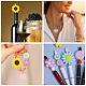CHGCRAFT 24Styles Sunflower Silicone Beads Daisy Shape Silicone Beads Flower Silicone Focal Beads for DIY Necklaces Bracelet Keychain Making SIL-CA0003-11-7