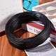 PandaHall 200yards/roll Garden Twist Ties 1mm Training Wire Black Metallic Twist Cable Cord Wire Ties Reusable Fastening for Party Candy Bags Garbage Bags MW-PH0001-01B-6