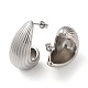 Teardrop Brass Stud Earrings for Women EJEW-A034-04P-2
