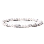Эластичные браслеты из натурального говлита толщиной 4 мм. RP2095-4