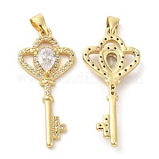 Латунные микро проложить кубического циркония подвески KK-M249-18G