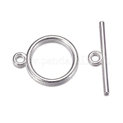 Застежки тоггл в тибетском стиле  TIBE-A12208-S-NR