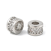Латунные микро проложить кубического циркония бусы KK-R219-24P