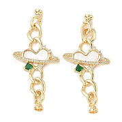 Застежки-защелки из натуральной латуни KK-U059-30G