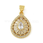 Подвески из кубического циркония с покрытием из латуни KK-U029-28G-07