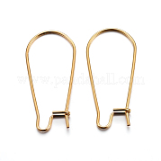 Фурнитура для сережек-колец из нержавеющей стали 304 STAS-P223-01G-02