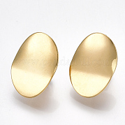 Brass Clip-on Earring Findings KK-T038-246G