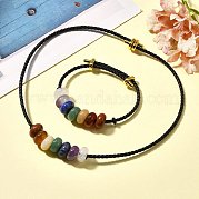 Браслеты и ожерелья из натуральных драгоценных камней rondelle chakra G-P561-01G-01