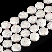Покрытие нитей из натуральных пресноводных ракушек SHEL-N026-225C