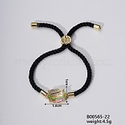 Модные милые латунные браслеты с овальными звеньями RQ1549-1