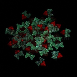 Cabochons décodés en résine lumineuse&nbsp;RESI-N039-83B