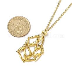 3 stücke 3 arten 304 edelstahl macrame beutel halskette zeug&nbsp;NJEW-JN04901-01