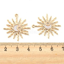 Messing micro pave klare zirkonia anhänger&nbsp;KK-Q806-02G