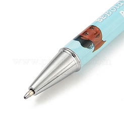 Mot soyez audacieux soyez courageux stylo à bille en plastique imprimé&nbsp;AJEW-C038-01C