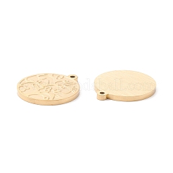 Placcatura sotto vuoto pvd 304 acciaio inossidabile ciondolo cabochon impostazioni per smalto&nbsp;STAS-P295-16G