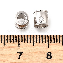 925 cuentas de circonita cúbica transparente micro pavé de plata de ley.&nbsp;STER-F061-04A-P