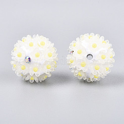 Strass in pasta polimerica fatti a mano con fiore di margherita in resina&nbsp;CLAY-T022-02E