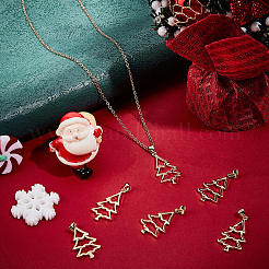 10 pendentif en laiton sur le thème de Noël&nbsp;KK-BBC0014-98