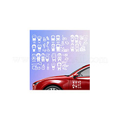 Reflektierende Vinyl-Autoaufkleber aus Kunststoff&nbsp;STIC-WH0036-012