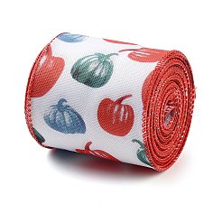 5 Yards bedrucktes Polyesterband mit Draht zum Erntedankfest&nbsp;LS-OCOR-K009-01D