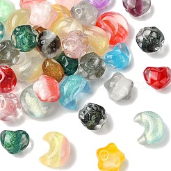12 Stück transparente Harzperlen in 4 Stilen&nbsp;RESI-YW0005-79