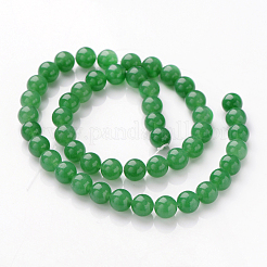 Naturales teñidos abalorios de jade blanco hebras&nbsp;X-JBR10-8mm