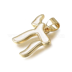 Pendentifs en laiton émail&nbsp;KK-C262-04G-02