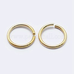 925 anelli di congiunzione aperti in argento sterling tagliati a sega&nbsp;STER-F036-02G-0.6x4mm