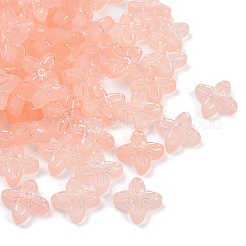 Perles en acrylique transparent mat&nbsp;X1-OACR-P029-09B-02